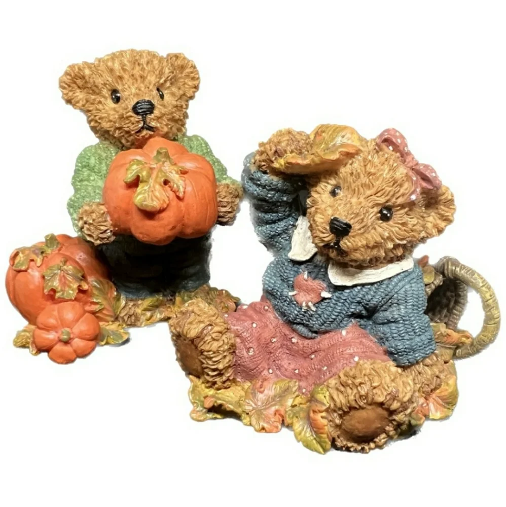 Vintage Home Interiors 1999 Fall Thank You Bears